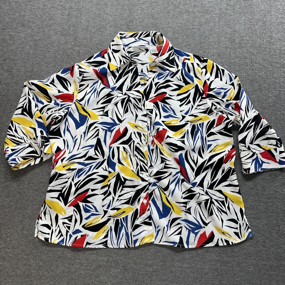 Apparenza women's button shirt 3/4 Sleeve Size 1X